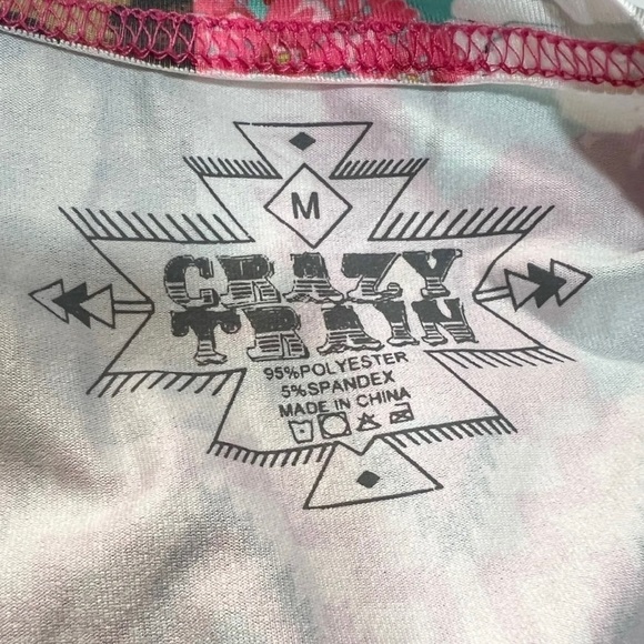 Crazy Train Women Sz M Patchwork Duster Jacket Long Cardigan Leopard Print Pink - Picture 10 of 10